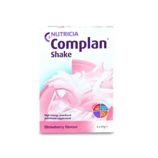 Nutricia Complan Shake Strawberry Flavour 4x57g