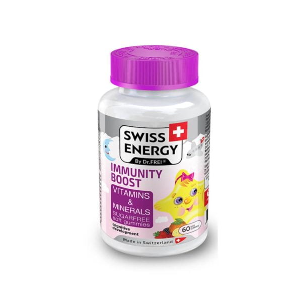 Dr.Frei Swiss Energy Immunity Boost Vitamins & Minerals Sugarfree Soft Gummies 3+ Years 60 Soft Gummies
