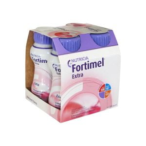 Nutricia Fortimel Extra Strawberry Flavour 4x200ml