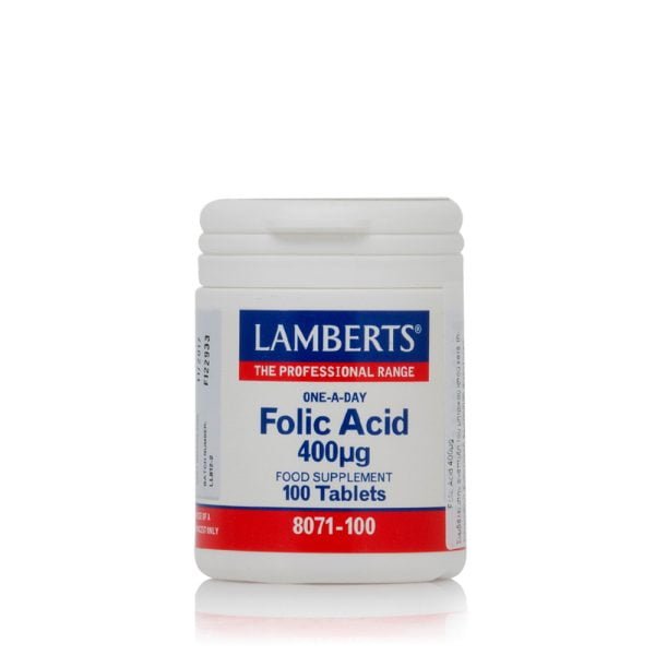 Lamberts Folic Acid 400μg 100 Tablets