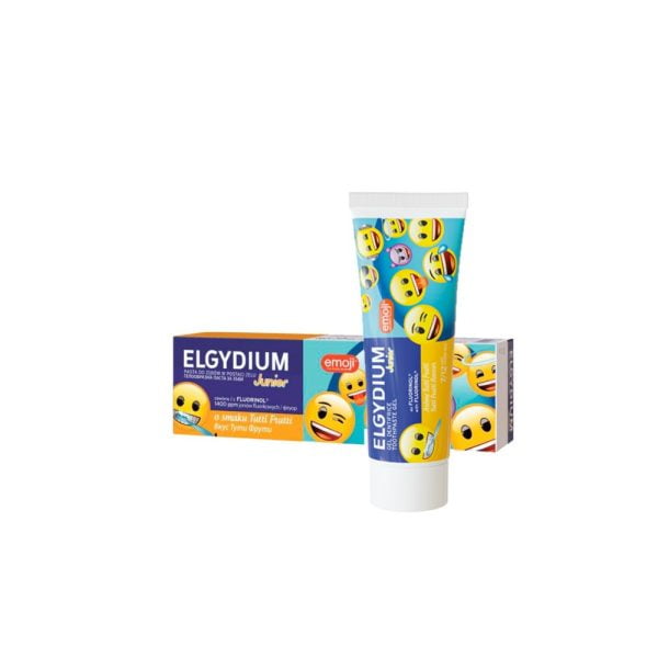 Elgydium Junior Emoji 1400ppm Tutti Frutti Flavour 7-12 Years 50ml