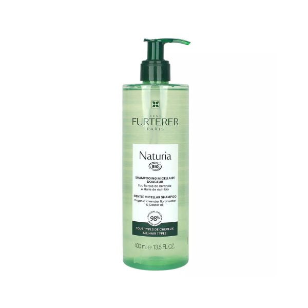 Rene Furterer Naturia Gentle Micellar Shampoo Organic Lavender Floral Water & Castor Oil 400ml