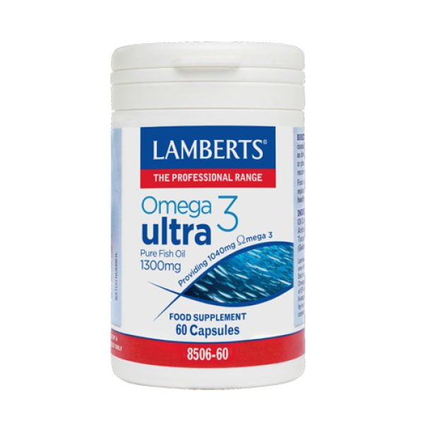 Lamberts Omega 3 Ultra Pure Fish Oil 1300mg 60 Capsules