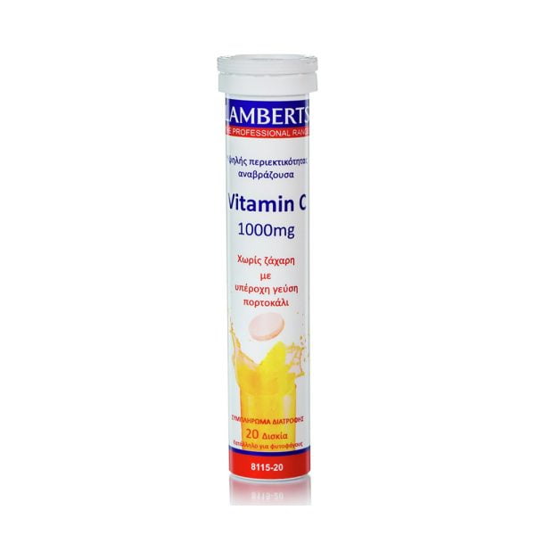 Lamberts Vitamin C 1000mg 20 Effervescent Tablets