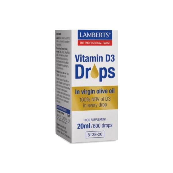 Lamberts Vitamin D3 Drops 20ml/600 Drops
