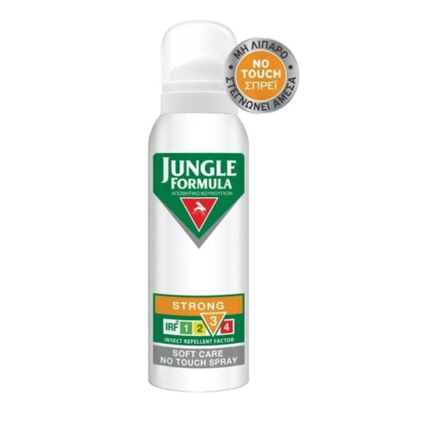 Jungle Formula Strong Soft Care No Touch Αντικουνουπικό Σπρέι 125 ml