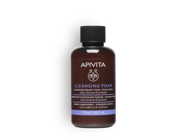 Apivita Mini Cleansing Foam Face & Eyes 75ml