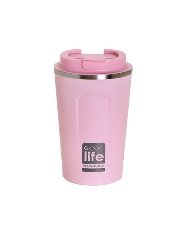Eco Life Coffee Thermos Pink Color 370ml