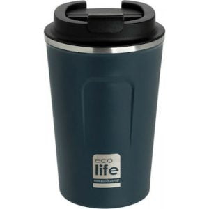 Eco Life Coffee Thermos Dark Blue Color 370ml