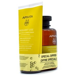 Apivita Promo &Sigma;&alpha;&mu;&pi;&omicron;&upsilon;ά&nu; Chamomile 250ml & &Mu;&alpha;&lambda;&alpha;&kappa;&tau;&iota;&kappa;ή &Kappa;&rho;έ&mu;&alpha; 150ml
