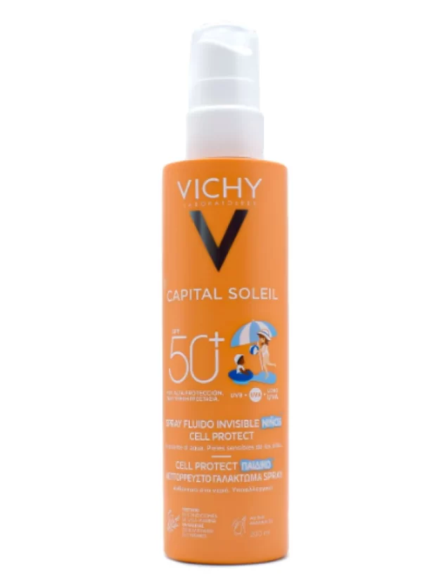 Vichy Capital Soleil Cell Protect Water Fluid Kids SPF50  Spray 200ml