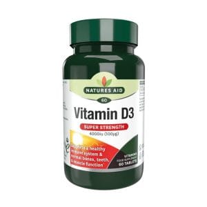 Natures Aid Vitamin D3 4000iu 60tabs