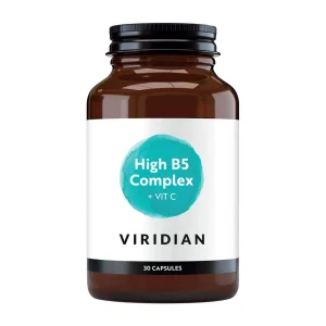 Viridian High B5 Complex + Vit C 30 Veg Caps