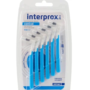 Interprox Plus 2G Conical 1.7mm Blue 6Pcs