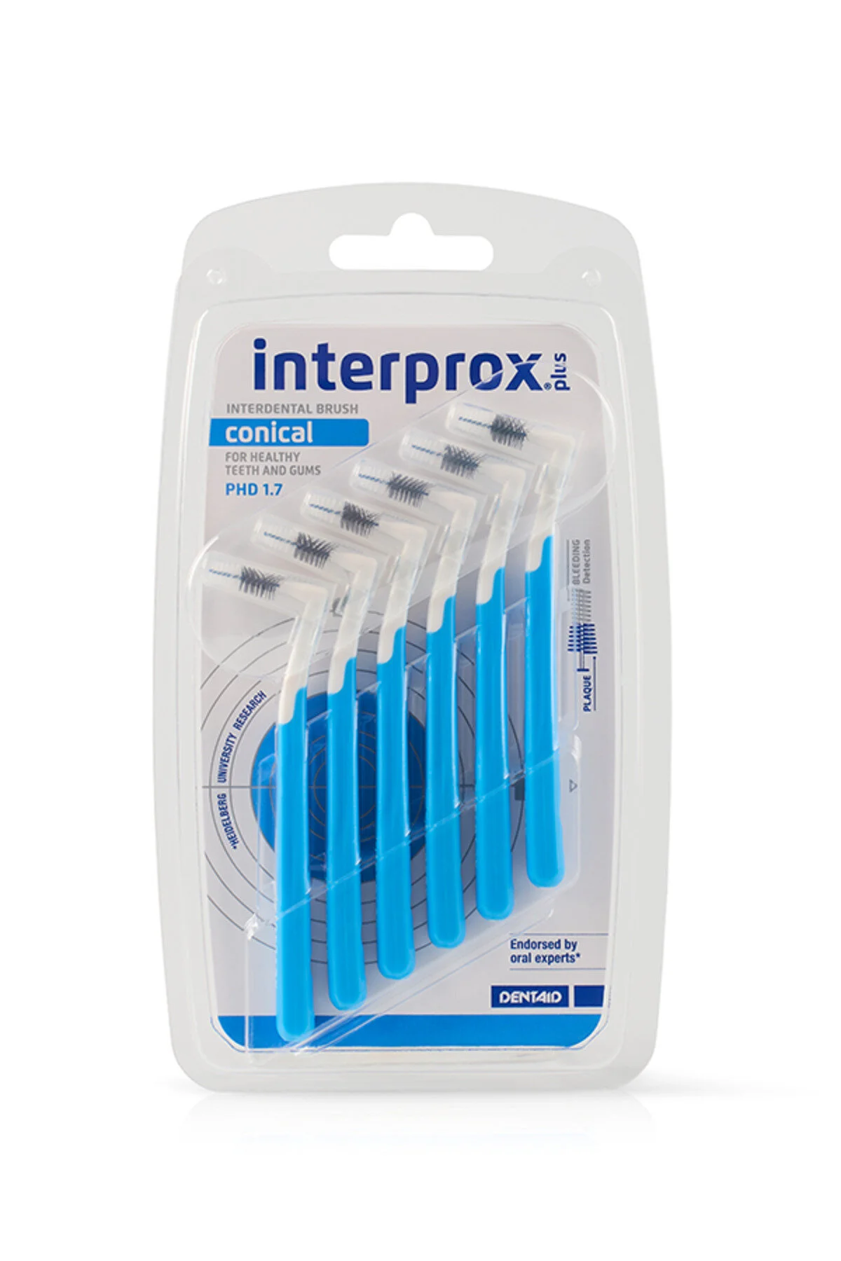 Interprox Plus 2G Conical 1.7mm Blue 6Pcs
